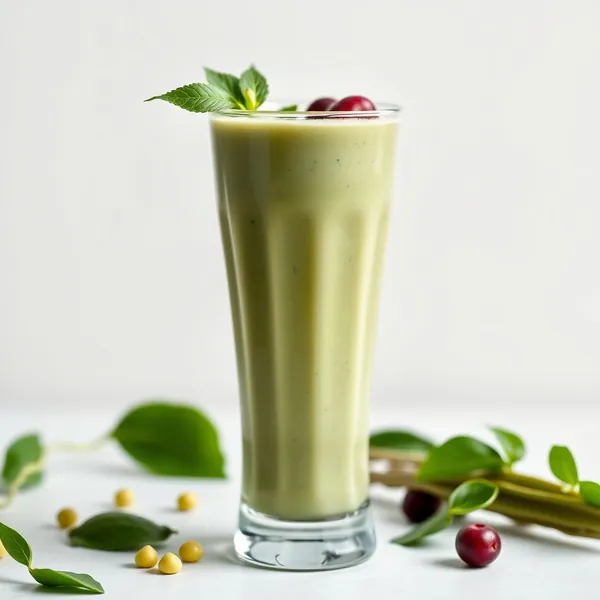 Smoothie de Saúde Intestinal com Spirulina e Leite de Ervilha
