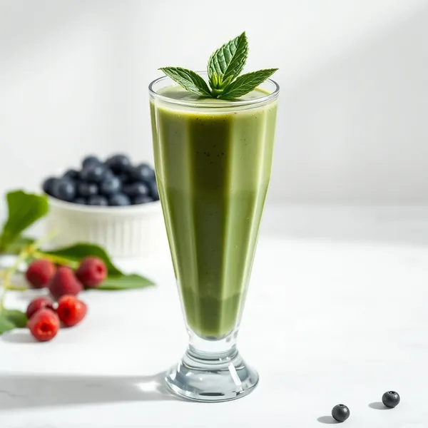 Smoothie de Spirulina e Leite de Arroz
