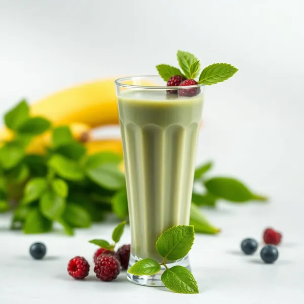 Smoothie de Leite de Espelta e Spirulina para Saúde Intestinal