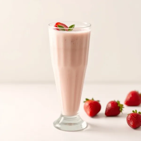 Smoothie de Kefir de Morango para Saúde Intestinal