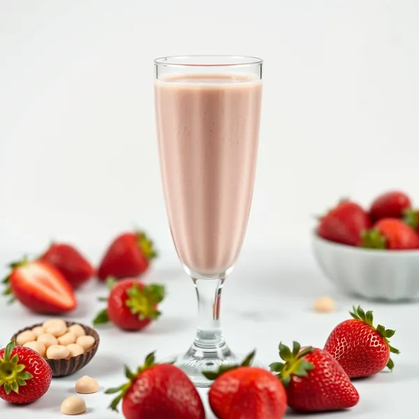 Gut Health Strawberry Macadamia Milk Smoothie