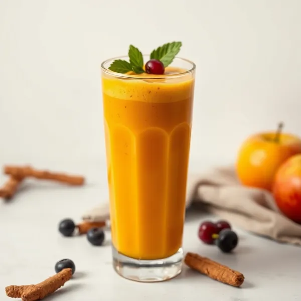 Apfel-Kurkuma-Smoothie für die Darmgesundheit