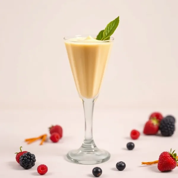Smoothie de Santé Intestinale avec Curcuma et Yaourt Grec