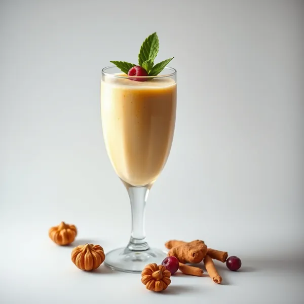 Smoothie de Leite de Avelã e Cúrcuma para Saúde Intestinal
