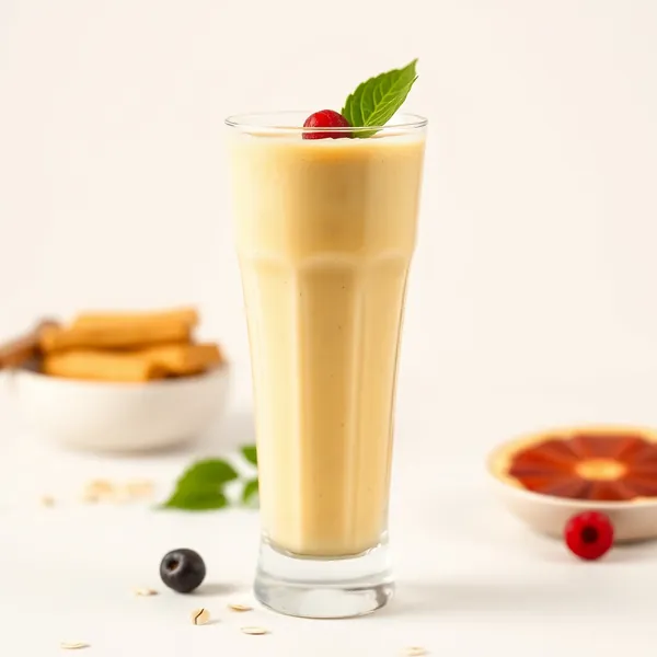 Smoothie de Leite de Aveia com Cúrcuma para Saúde Intestinal