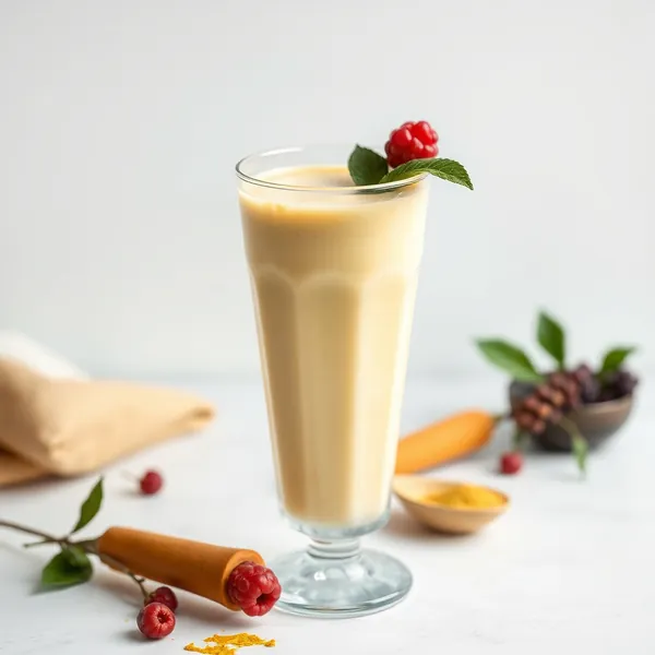 Smoothie de Soja et Curcuma pour la Santé Intestinale