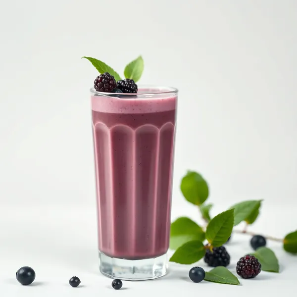 Smoothie Saudável de Açaí e Leite de Cânhamo