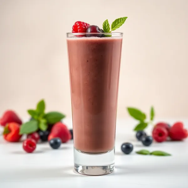 Smoothie Saudável de Açaí e Matcha