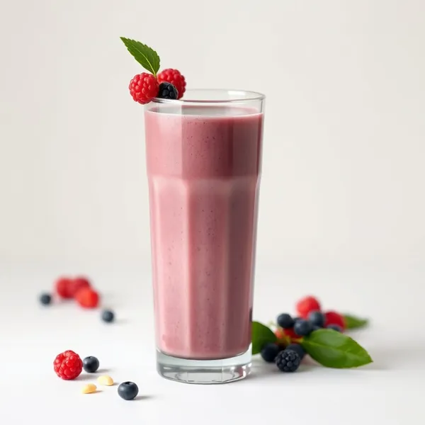 Healthy Acai Pea Milk Smoothie