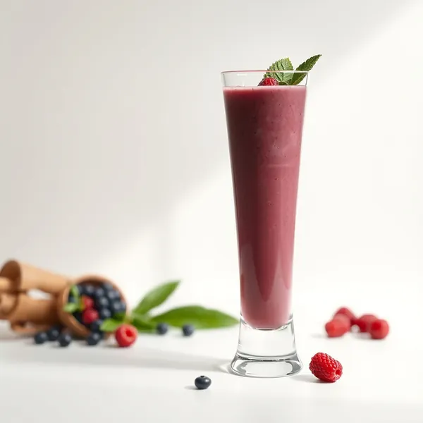 Healthy Acai Rice Milk Smoothie