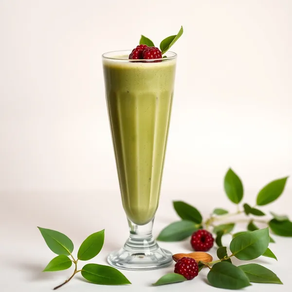 Smoothie Sain au Beurre d'Amande et Matcha