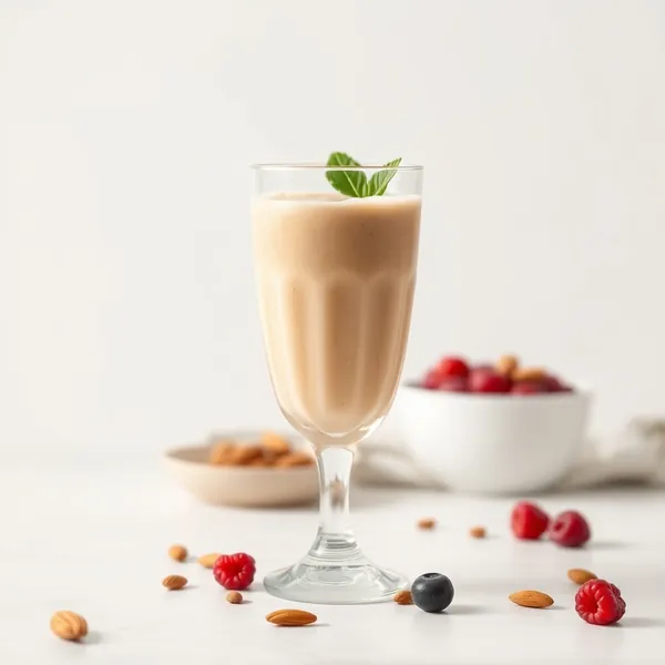 Healthy Almond Butter Spelt Milk Smoothie