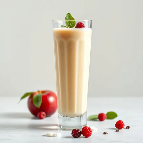 Smoothie Saudável de Maçã e Água de Coco