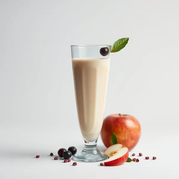 Smoothie Saudável de Maçã e Leite de Cânhamo