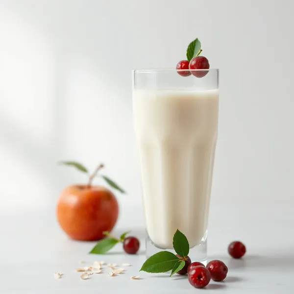Smoothie Saudável de Maçã e Leite de Aveia