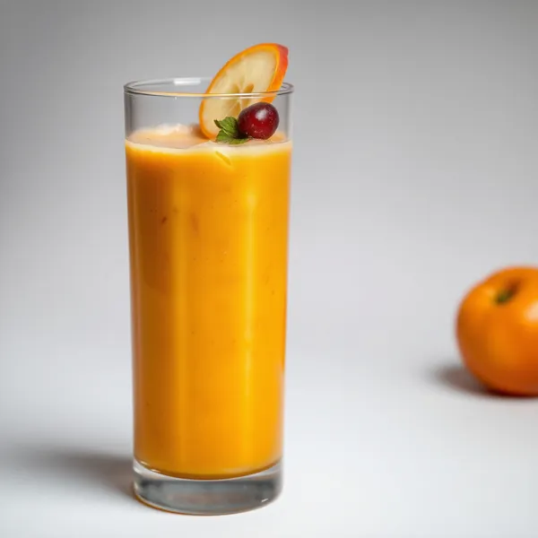 Smoothie Saudável de Suco de Maçã e Laranja