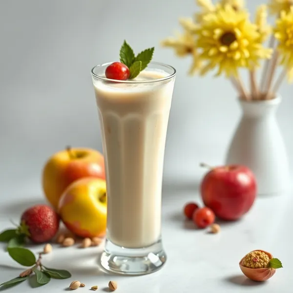 Healthy Apple Pistachio Milk Smoothie