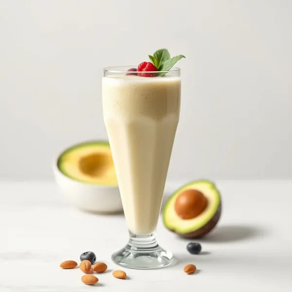Smoothie Sano di Avocado, Mandorla e Latte di Cocco