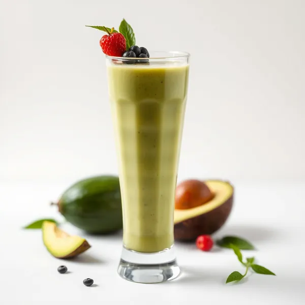 Smoothie Sain d'Avocat et d'Eau de Coco