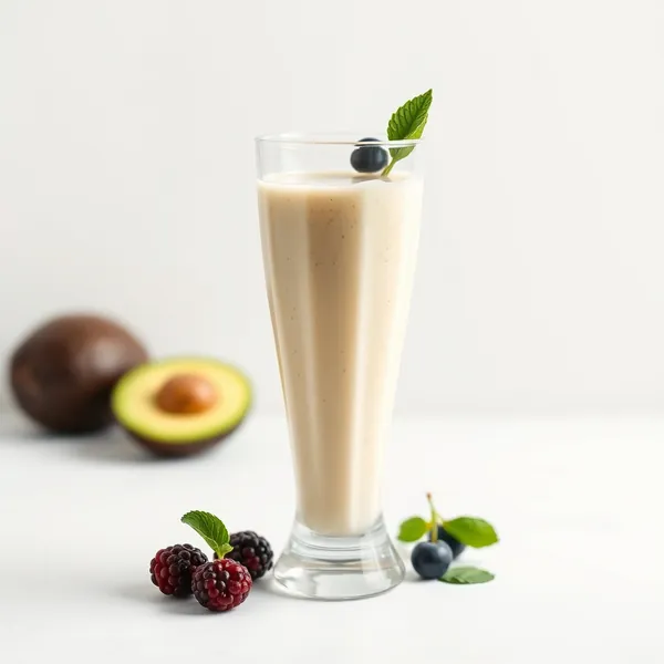 Healthy Avocado Kefir Milk Smoothie