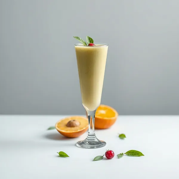 Smoothie Saudável de Abacate e Suco de Laranja