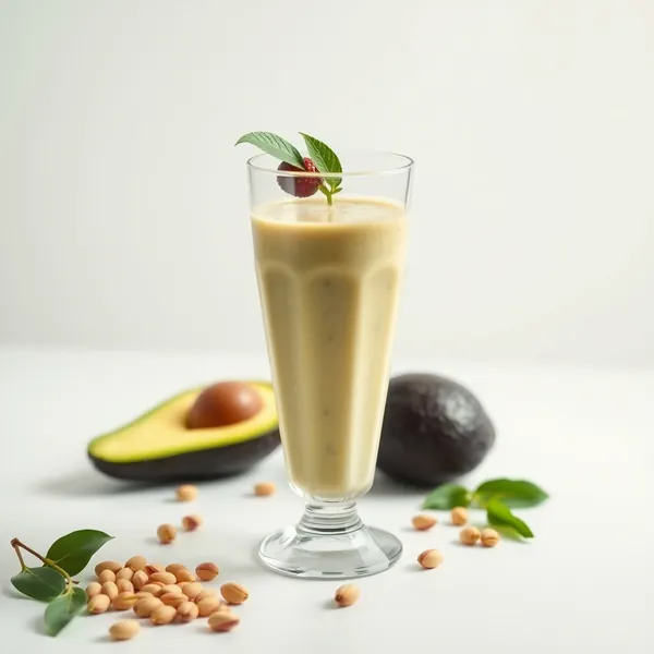Smoothie Sain à l'Avocat et au Lait de Pistache