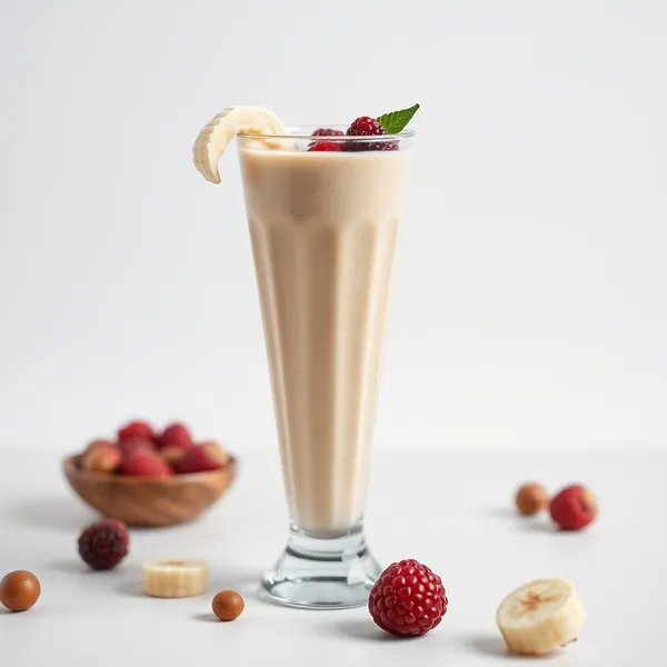 Smoothie Saudável de Banana e Leite de Avelã