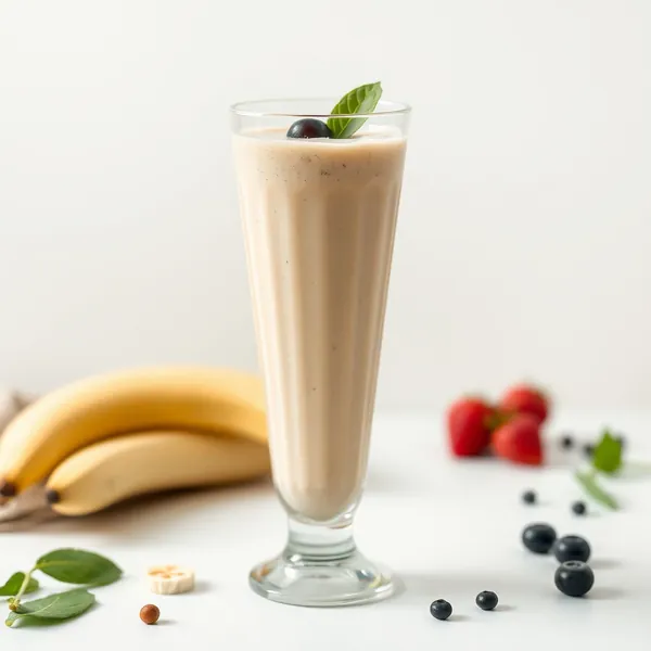 Smoothie Saudável de Banana e Leite de Cânhamo