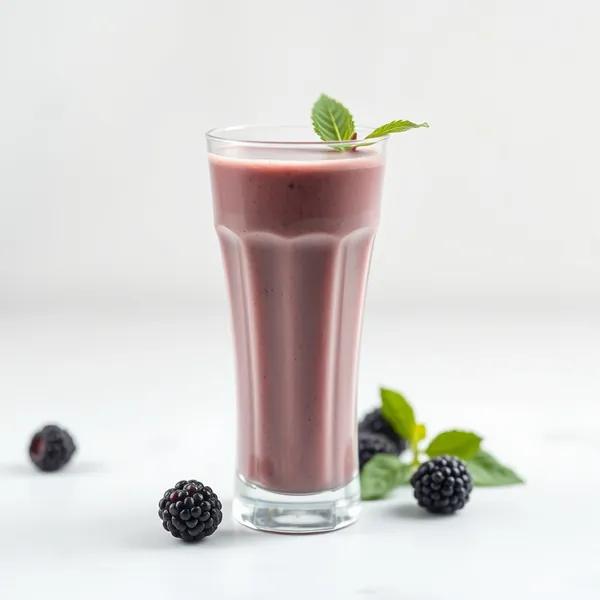 Smoothie Sain de Mûres et de Noisettes