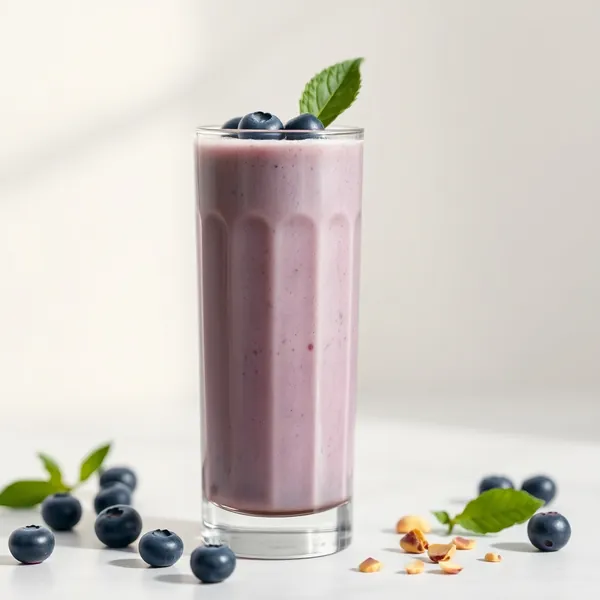 Healthy Blueberry Pistachio Milk Smoothie