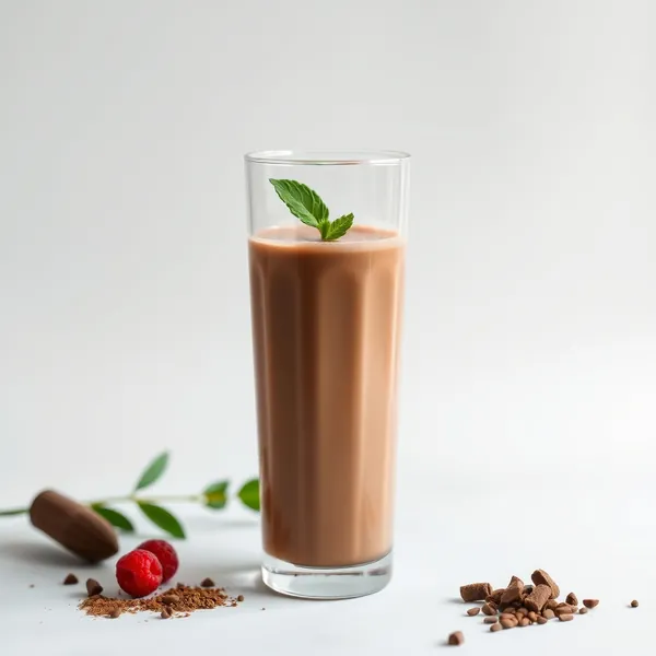 Smoothie Saudável de Cacau e Leite de Caju