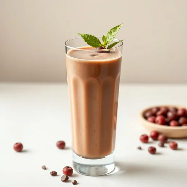 Smoothie Sano al Cacao in Polvere e Latte di Piselli