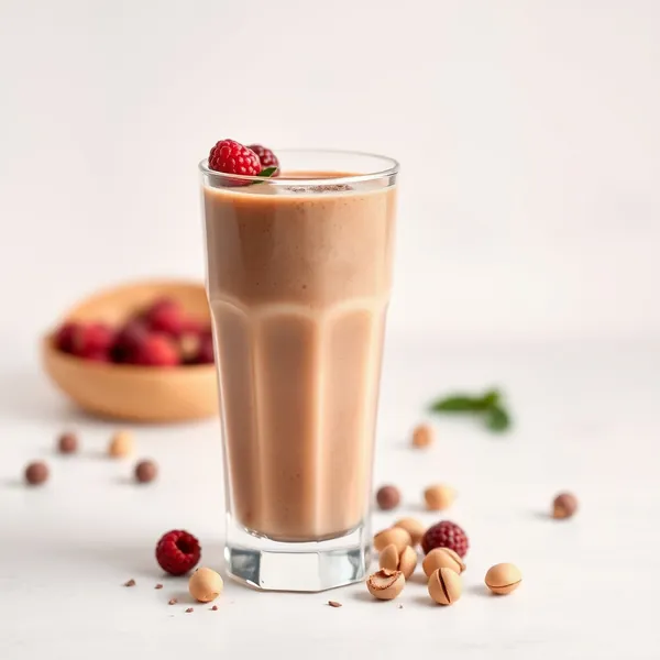 Batido Saludable de Cacao en Polvo y Leche de Pistacho