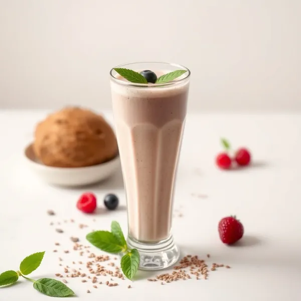 Smoothie Sain aux Graines de Chia et Eau de Coco