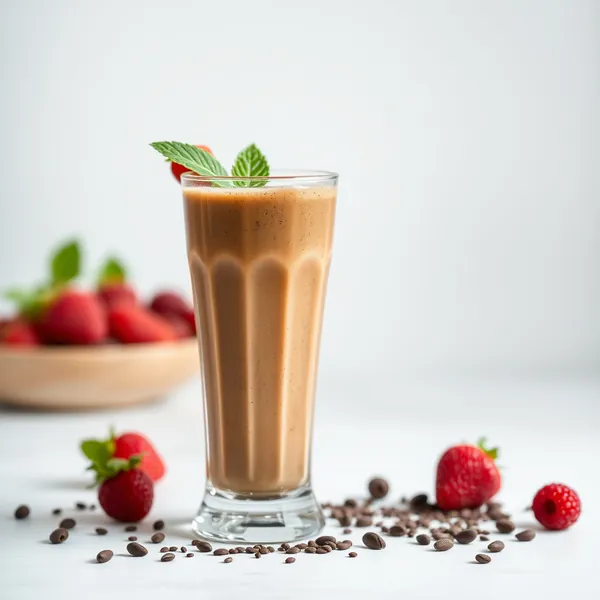 Gesunder Chia-Samen Eiskaffee-Smoothie