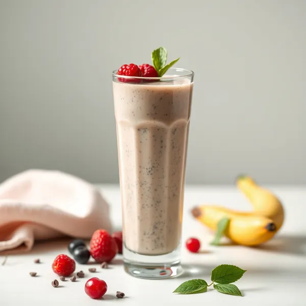 Gesunder Chia-Samen Hanfmilch-Smoothie