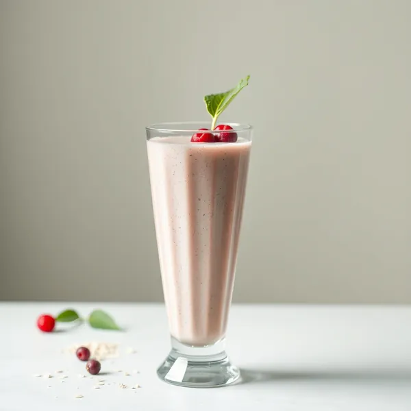 Gesunder Chia-Samen-Hafermilch-Smoothie