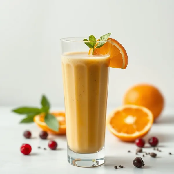 Smoothie Sain aux Graines de Chia et Jus d'Orange