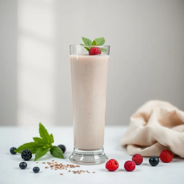 Smoothie Sain aux Graines de Chia et au Lait d'Espautre