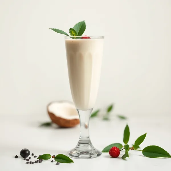 Smoothie Saudável de Leite de Coco e Cannabis
