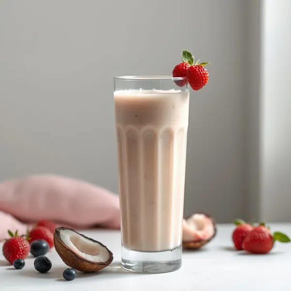 Healthy Coconut Spelt Milk Smoothie