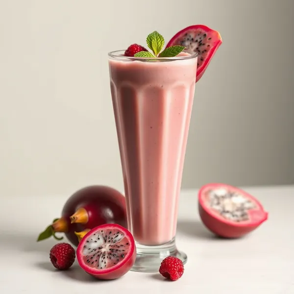 Gesunder Dragonfruit Hanfmilch Smoothie