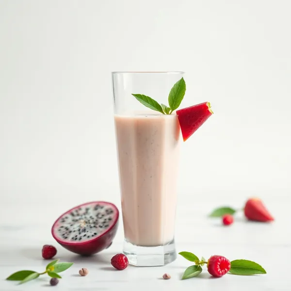 Healthy Dragonfruit Rice Milk Smoothie