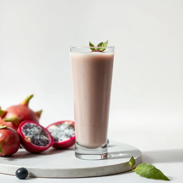 Healthy Dragonfruit Spelt Milk Smoothie