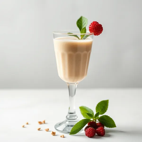Gesunder Ingwer-Hanfmilch-Smoothie
