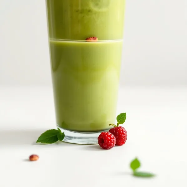 Smoothie Saudável de Chá Matcha e Gengibre