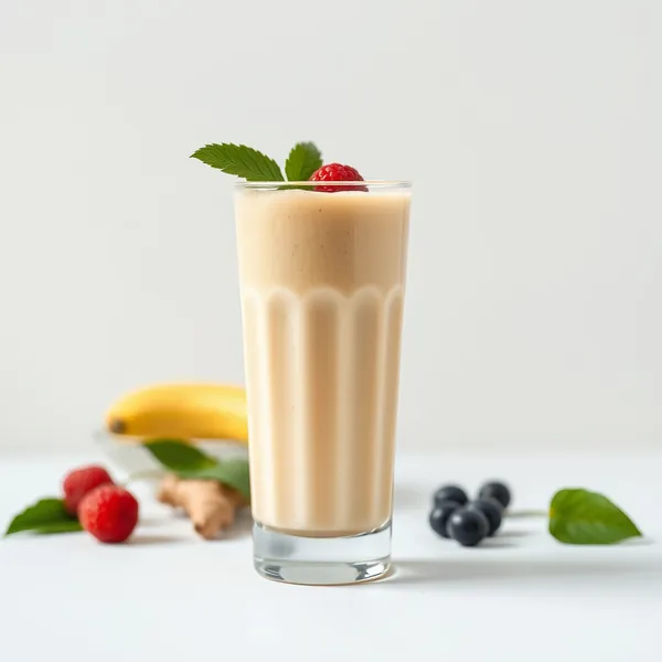 Smoothie Sain au Gingembre et au Lait d'Épeautre