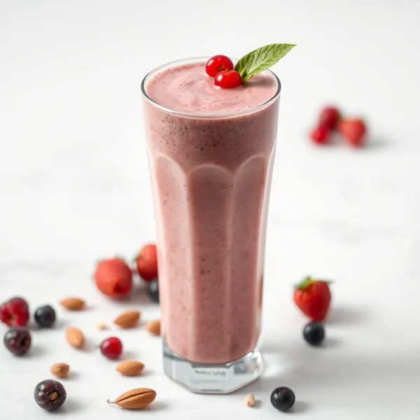 Smoothie Saudável de Baya Goji e Leite de Amêndoa