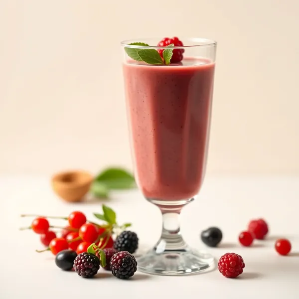 Gesunder Goji-Beeren-Hanfmilch-Smoothie