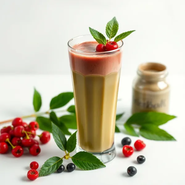 Smoothie Saudável de Baya Goji e Chá Matcha